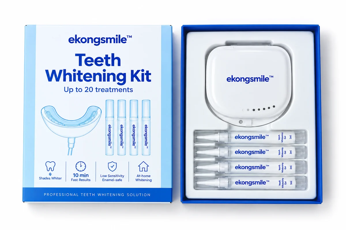 EKONGSMILE teeth whitening kit OEM manufacturing
